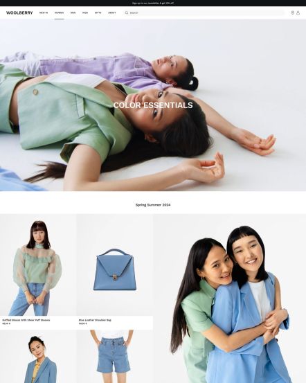 Woolberry Joomla template Product Category Layout