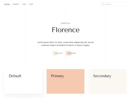 Florence Joomla Template White Orange Style