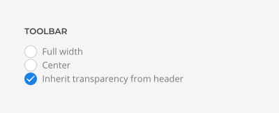 Transparent Toolbar