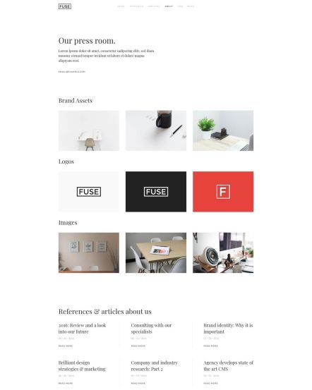 Fuse Joomla template Gallery Layout