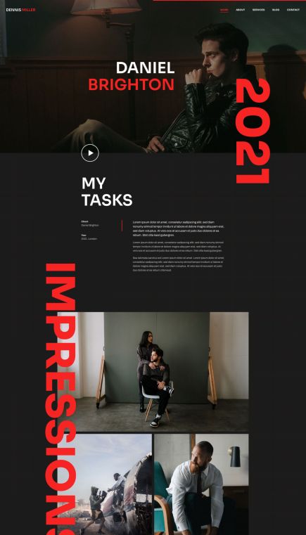 Dennis Miller WordPress Theme Case Study Layout