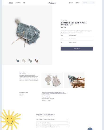 Balou Joomla template Product Post Layout
