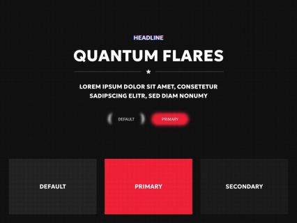Quantum Flares Joomla Template Black Red Style