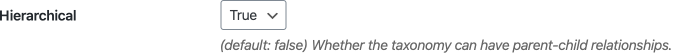 Custom taxonomy hierarchical option in CPT UI