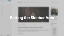 Sidebar Documentation Video for WordPress