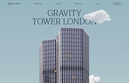 Gravity Tower Joomla template Home Page in Default Style