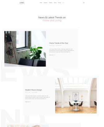 Juno Blog Layout
