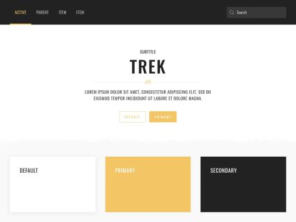 Trek WordPress Theme White Lightyellow Style