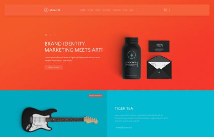 Avanti WordPress Theme Colorful Style