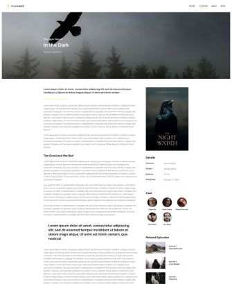TV Show Post Layout