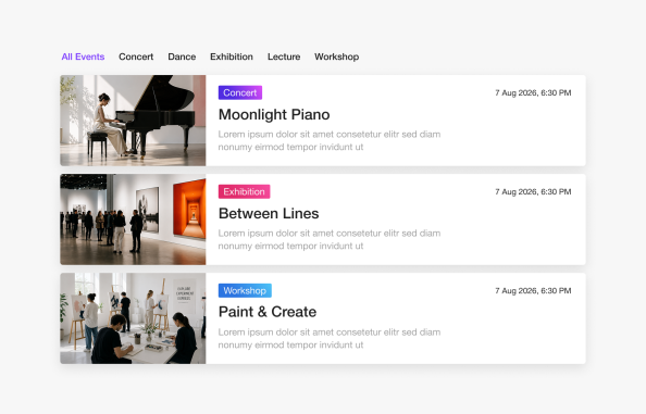 Cevento Integration for YOOtheme Pro page builder
