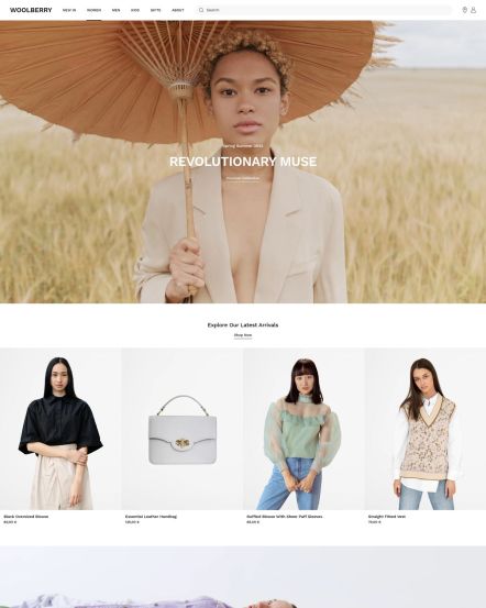 Woolberry Joomla template Women Layout