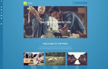 Peak Joomla Template Blue Style