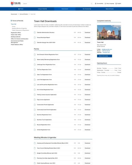 Oakville Joomla template Download Category Layout