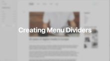 Menu Divider Documentation Video for Joomla