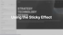 Sticky Effect Documentation Video for Joomla