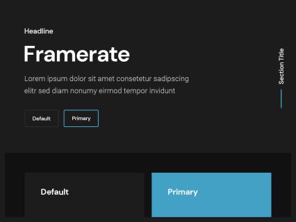 Framerate WordPress Theme Dark Blue Style