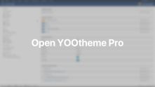 Open YOOtheme Pro Documentation Video for Joomla