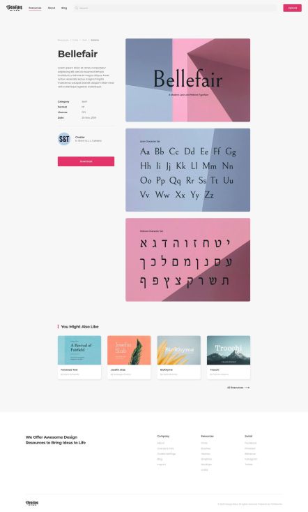 Design Bites Joomla template Resource Post Layout
