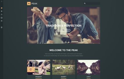 Peak WordPress Theme Yellow Style