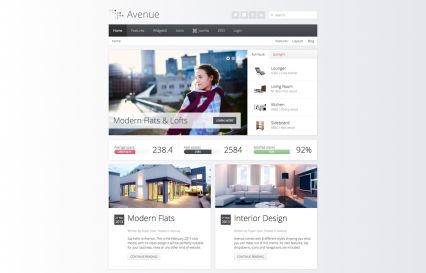 Avenue Joomla Template Graphite Style