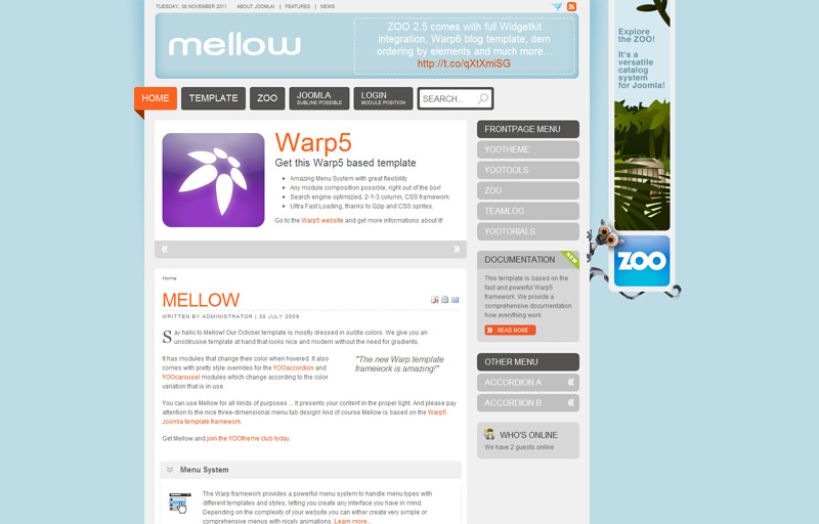 Mellow WordPress Theme
