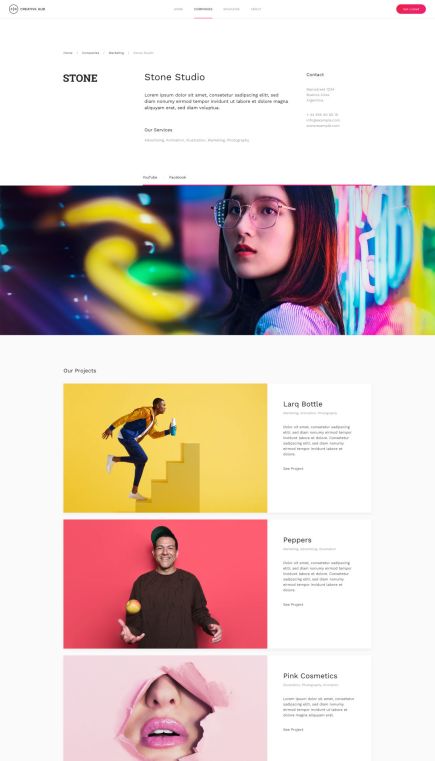 Creative Hub WordPress Theme Post Custom Layout