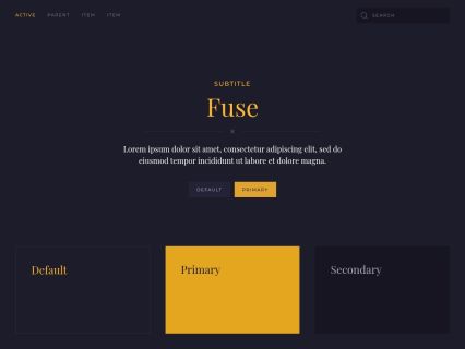 Fuse WordPress Theme Dark Yellow Style