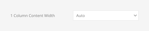 Grid 1 column content width