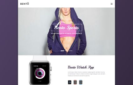 Bento Joomla Template Pink Style