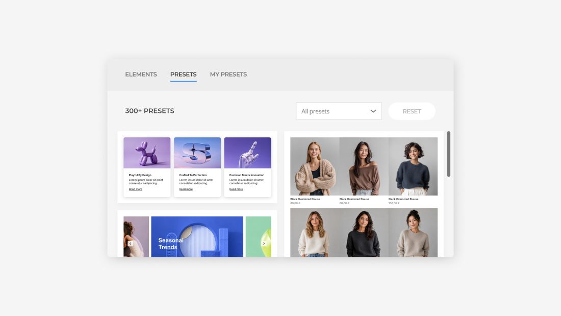 Element Preset Library