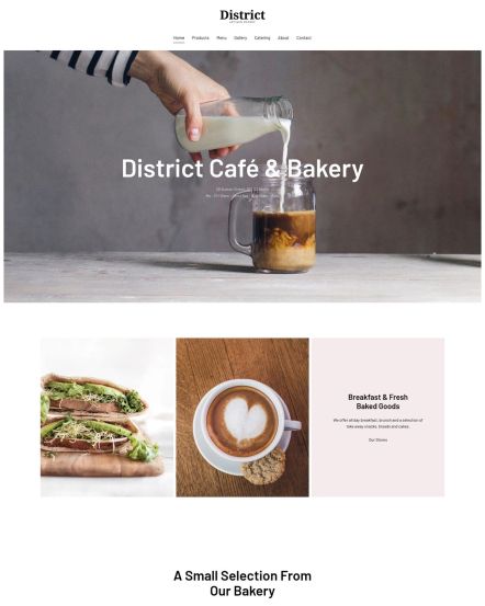 District Joomla template Home Layout