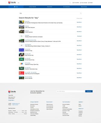 Live Search Layout
