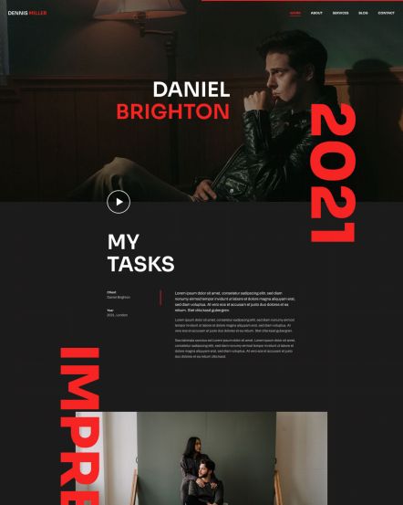 Dennis Miller WordPress theme Case Study Layout