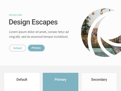 Design Escapes Joomla Template Light Blue Style