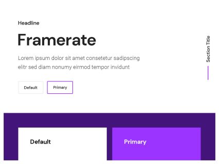 Framerate WordPress Theme White Purple Style