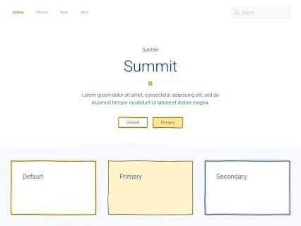 Summit Joomla Template White Yellow Style