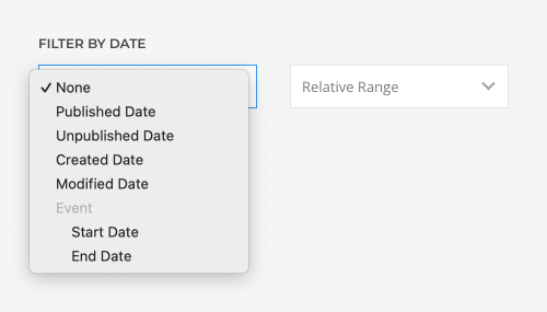 Date filter