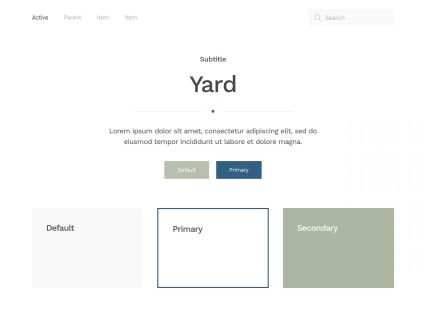 Yard WordPress Theme White Darkblue Style