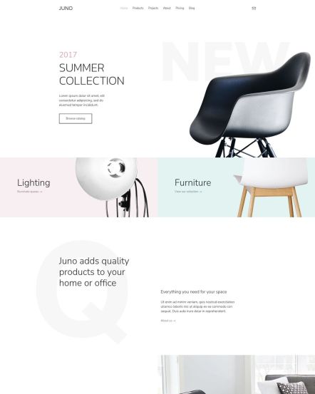 Juno Joomla template Home Layout