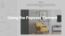 Popover Element Documentation Video for Joomla