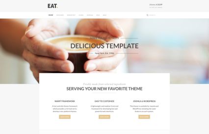 Eat Joomla Template Ocher Style