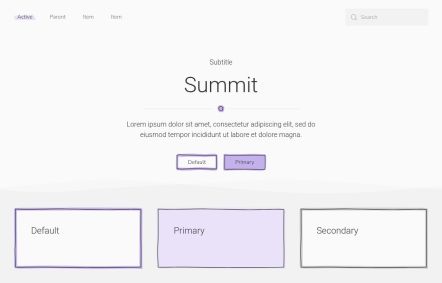 Summit Joomla template UI Elements in Light Purple Style