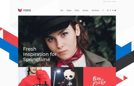 Yoko Joomla template Home Page in Default Style