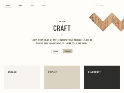Craft WordPress Theme Light Beige Style
