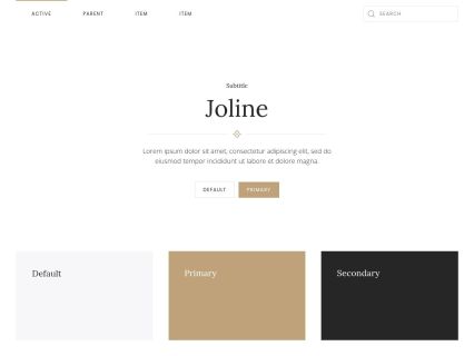 Joline WordPress Theme Default Style