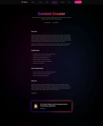 Job Description Layout