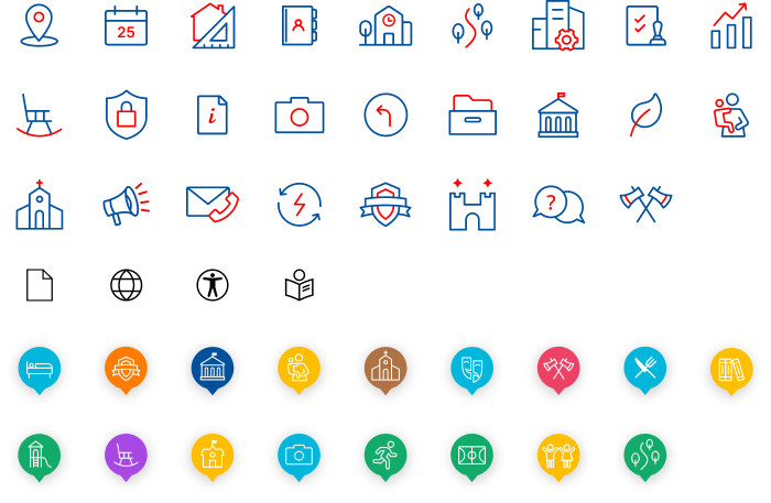 Handcrafted icons