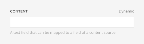 Dynamic content field mapping