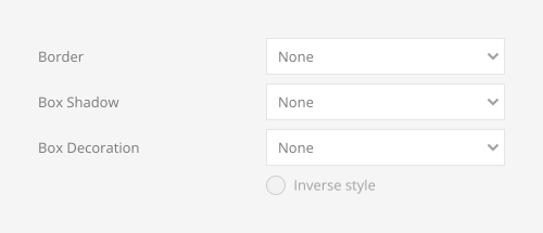 Slideshow box shadow and decoration